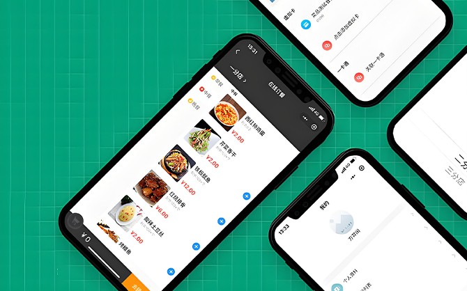 智慧餐廳訂餐圖片，智慧餐廳方案設計稿圖片，點餐系統小程序圖片